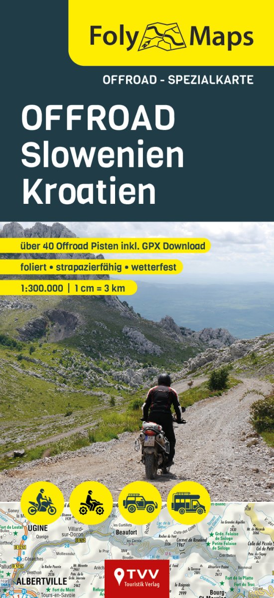 FOLYMAPS Spezialkarte Offroad Slowenien - Kroatien